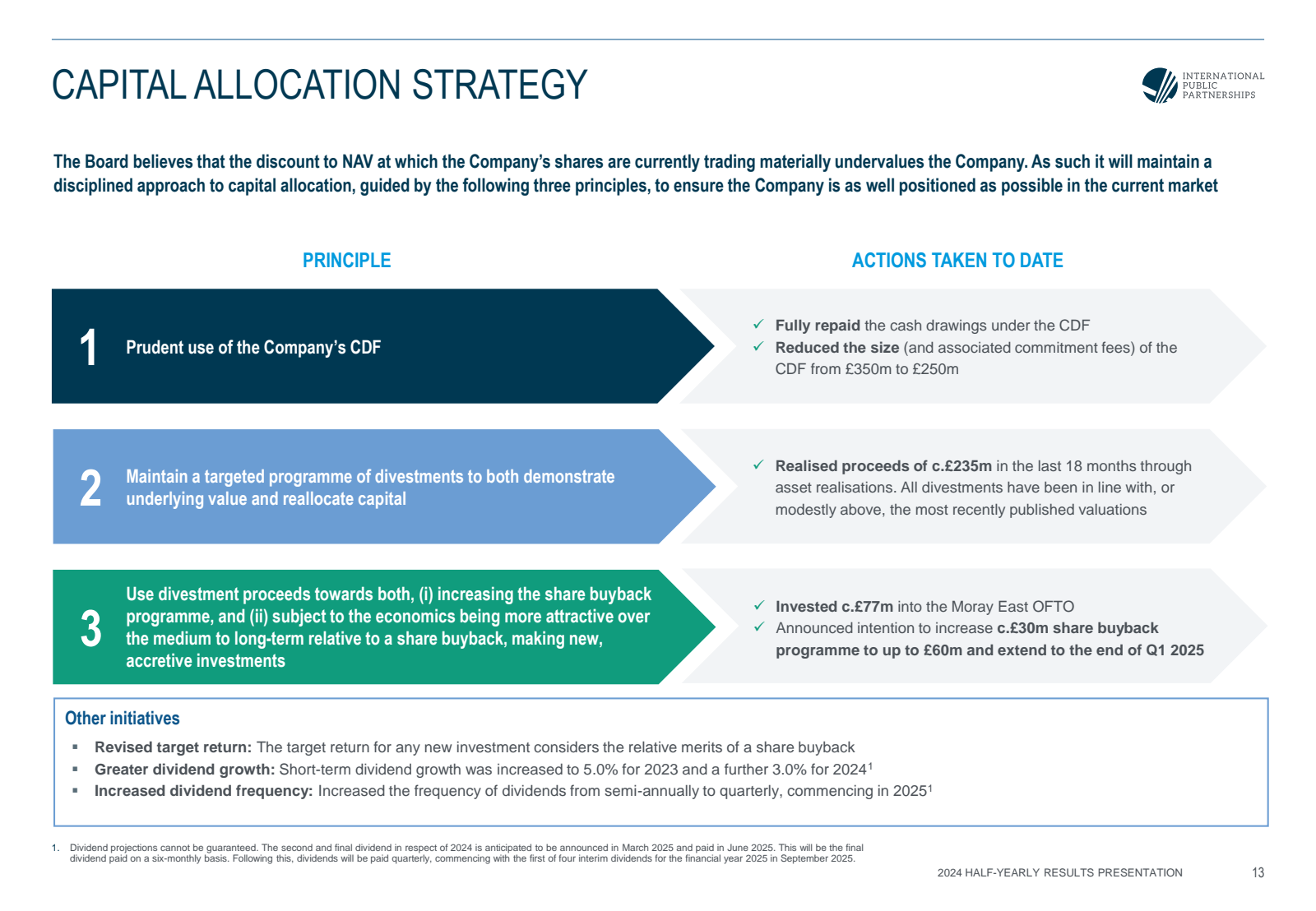 CAPITAL ALLOCATION S