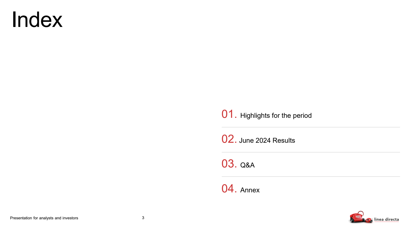 Index 

Presentation