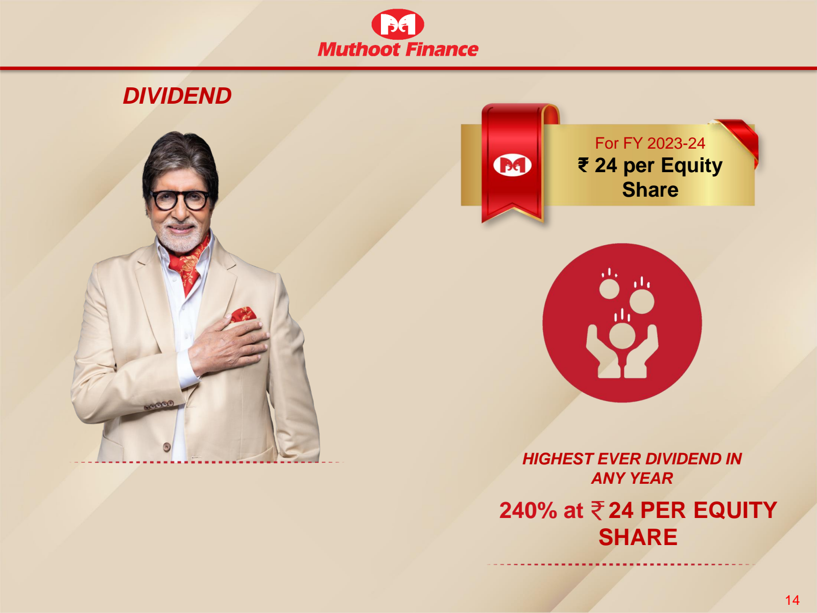 DIVIDEND 

Muthoot F