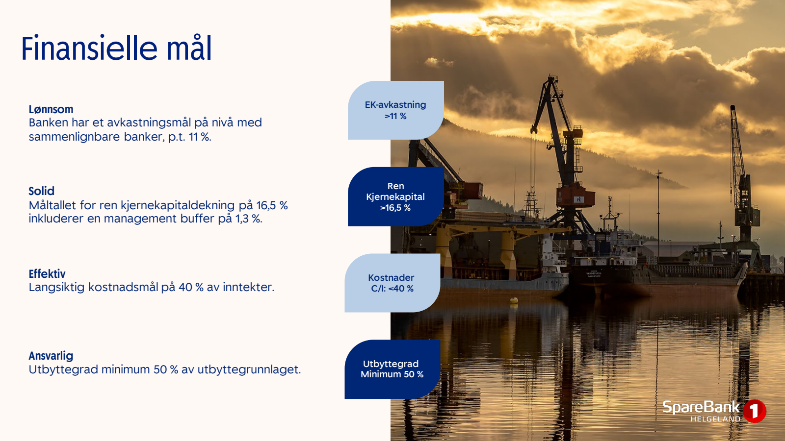 Finansielle mål 

Lø