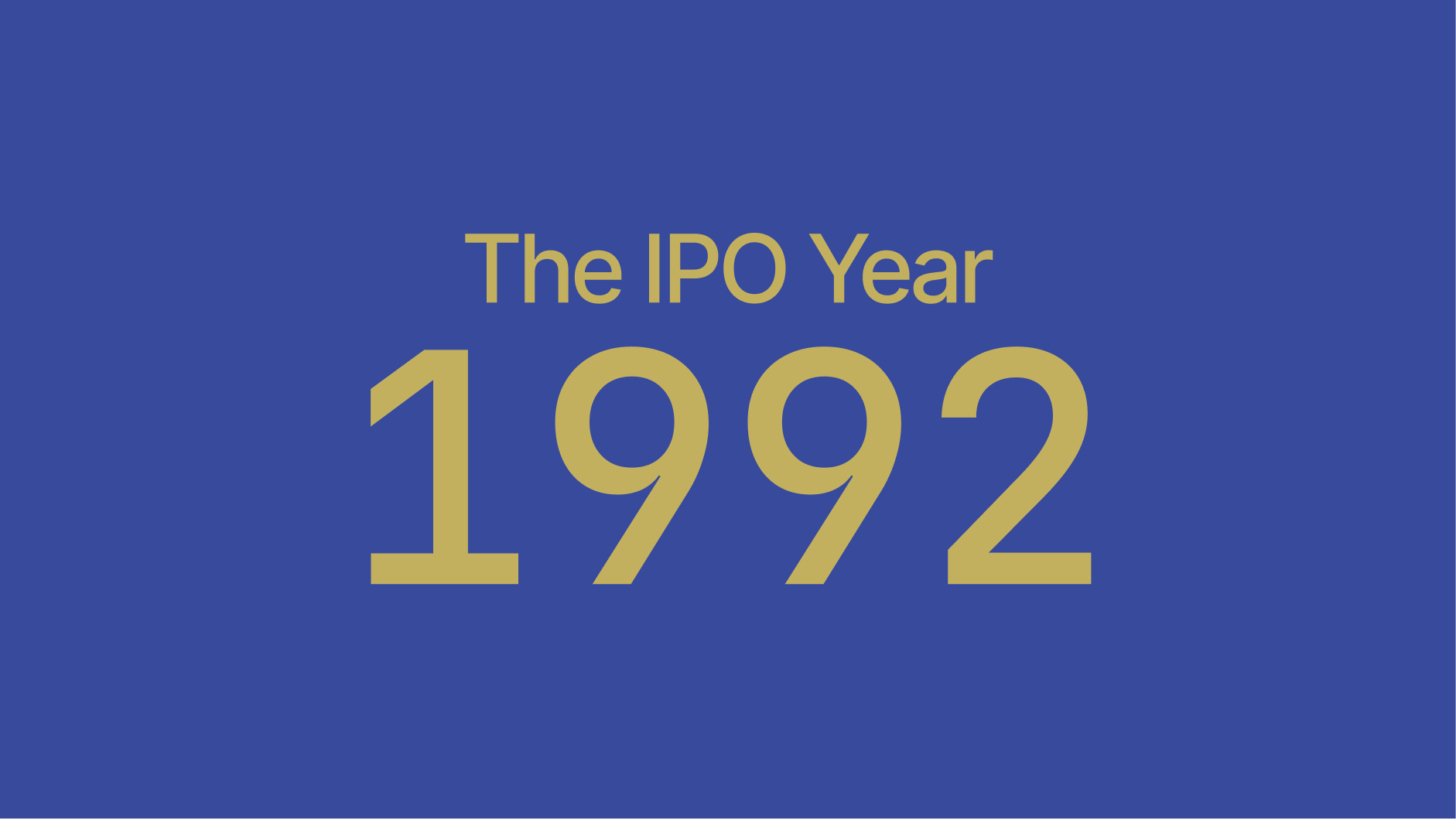 IPO's in 1992