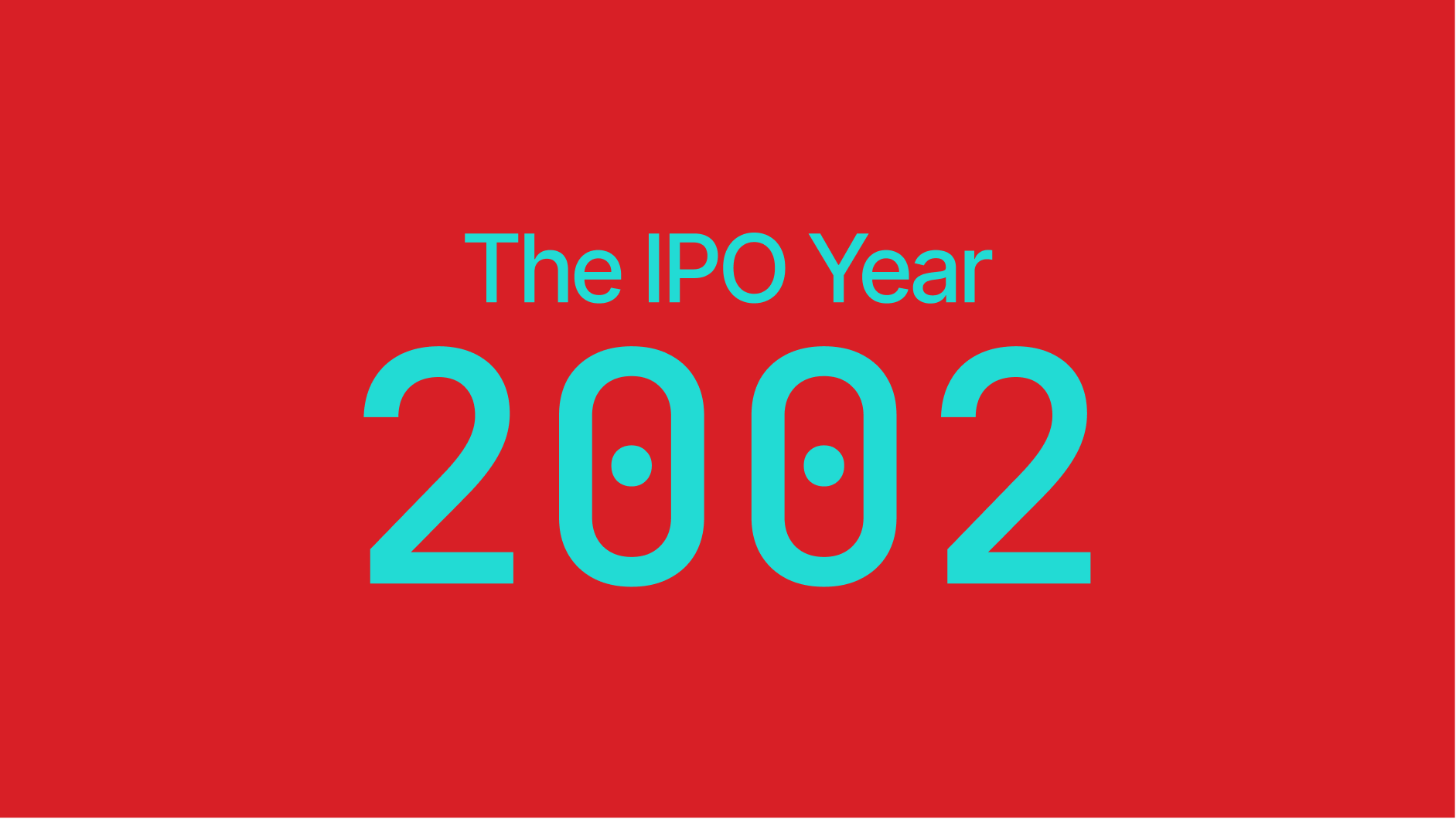 Initial Public Offerings - IPOs in 2002