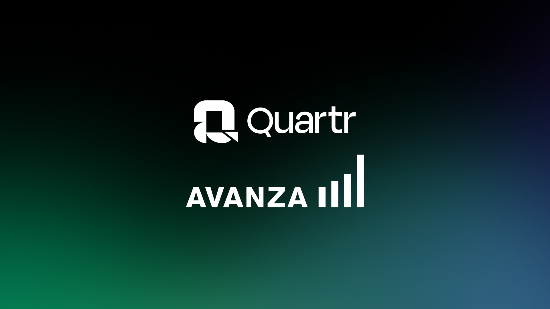 Quartr and Avanza logos