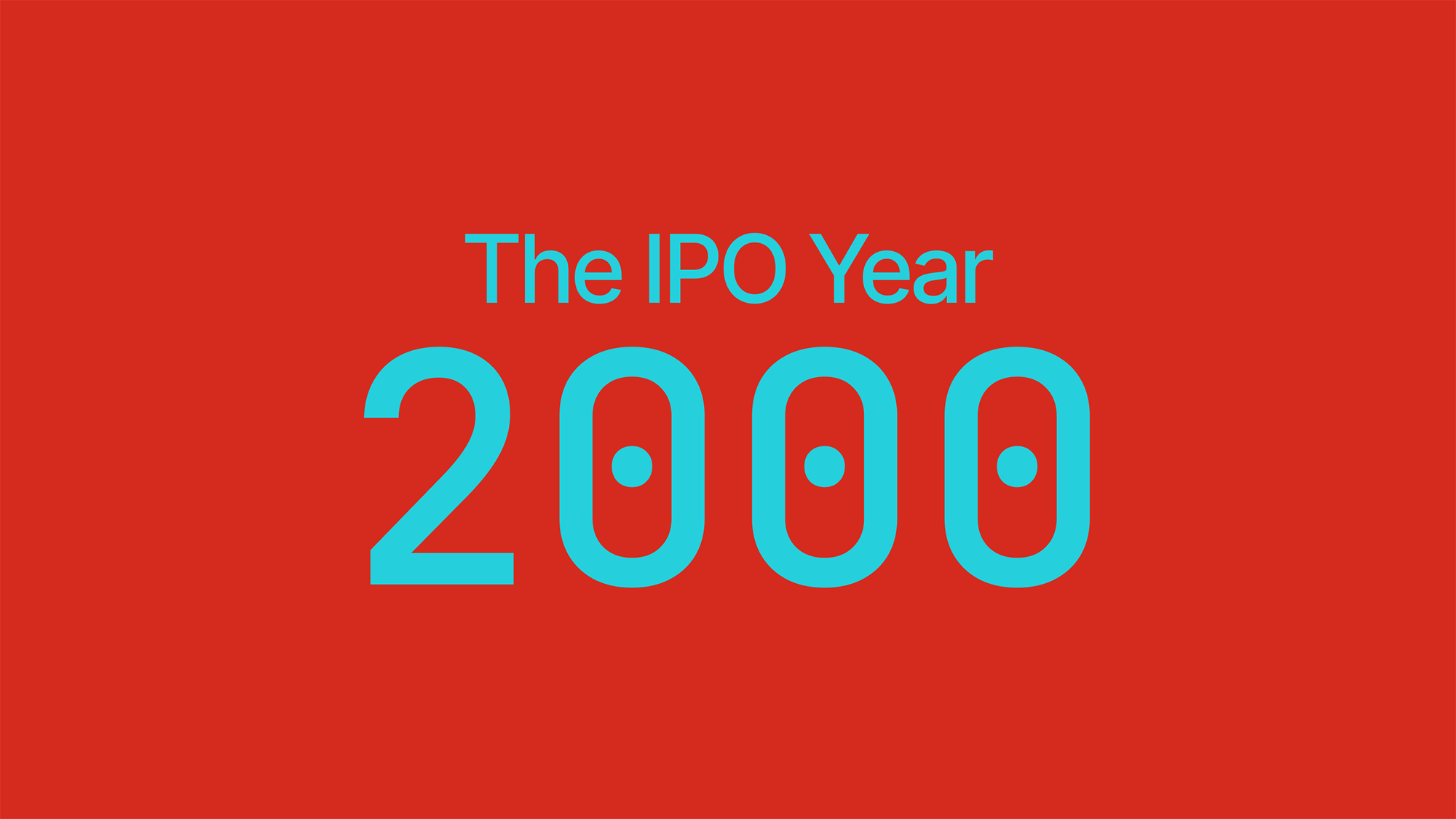 Discover the IPO year of 2000