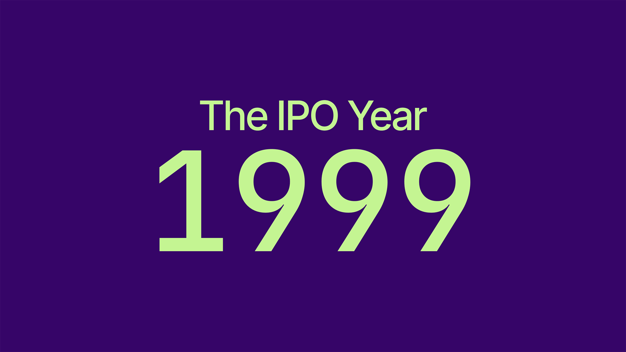 Exploring companies that had their IPO in 1999