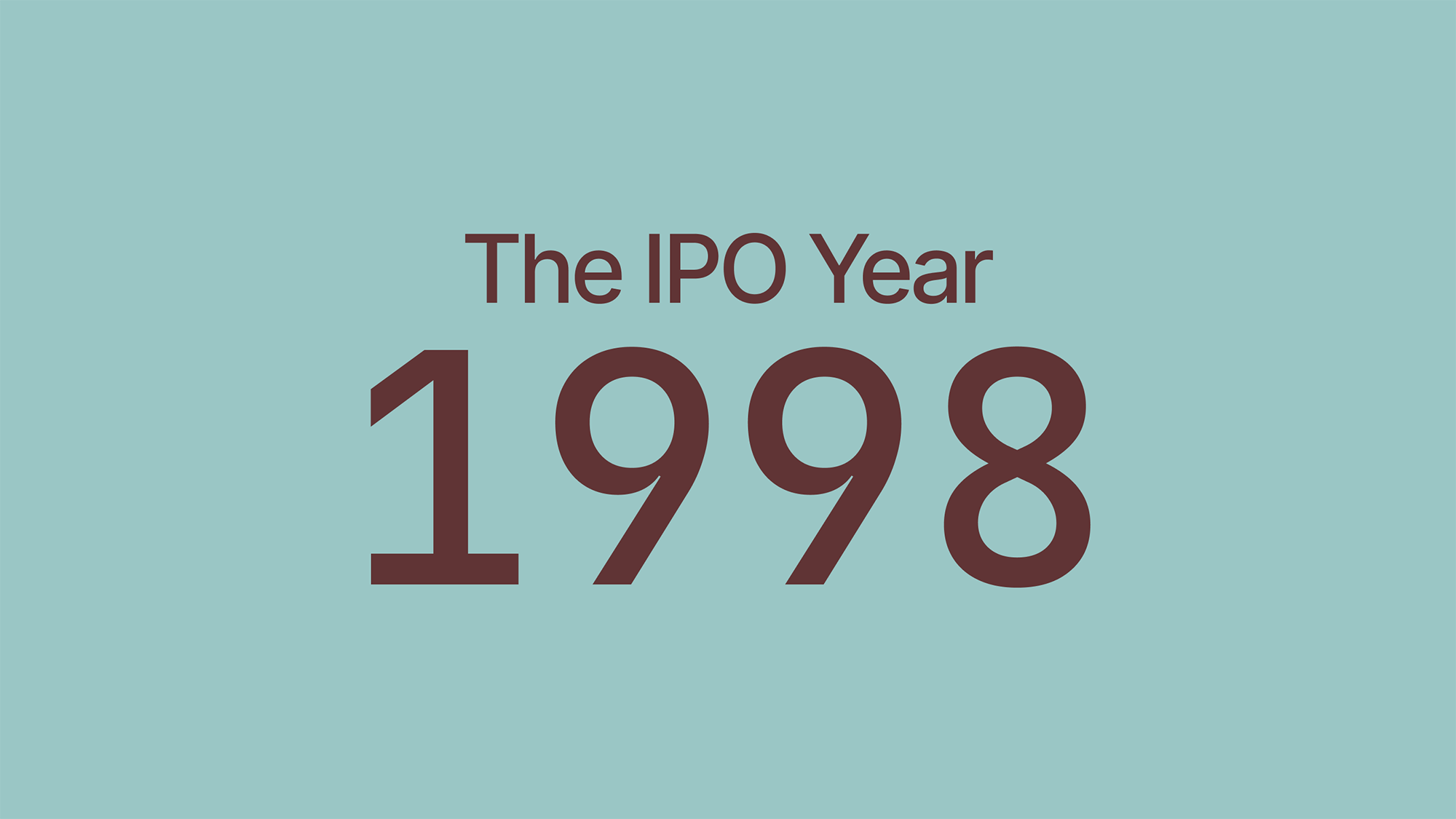 The IPO Year 1998