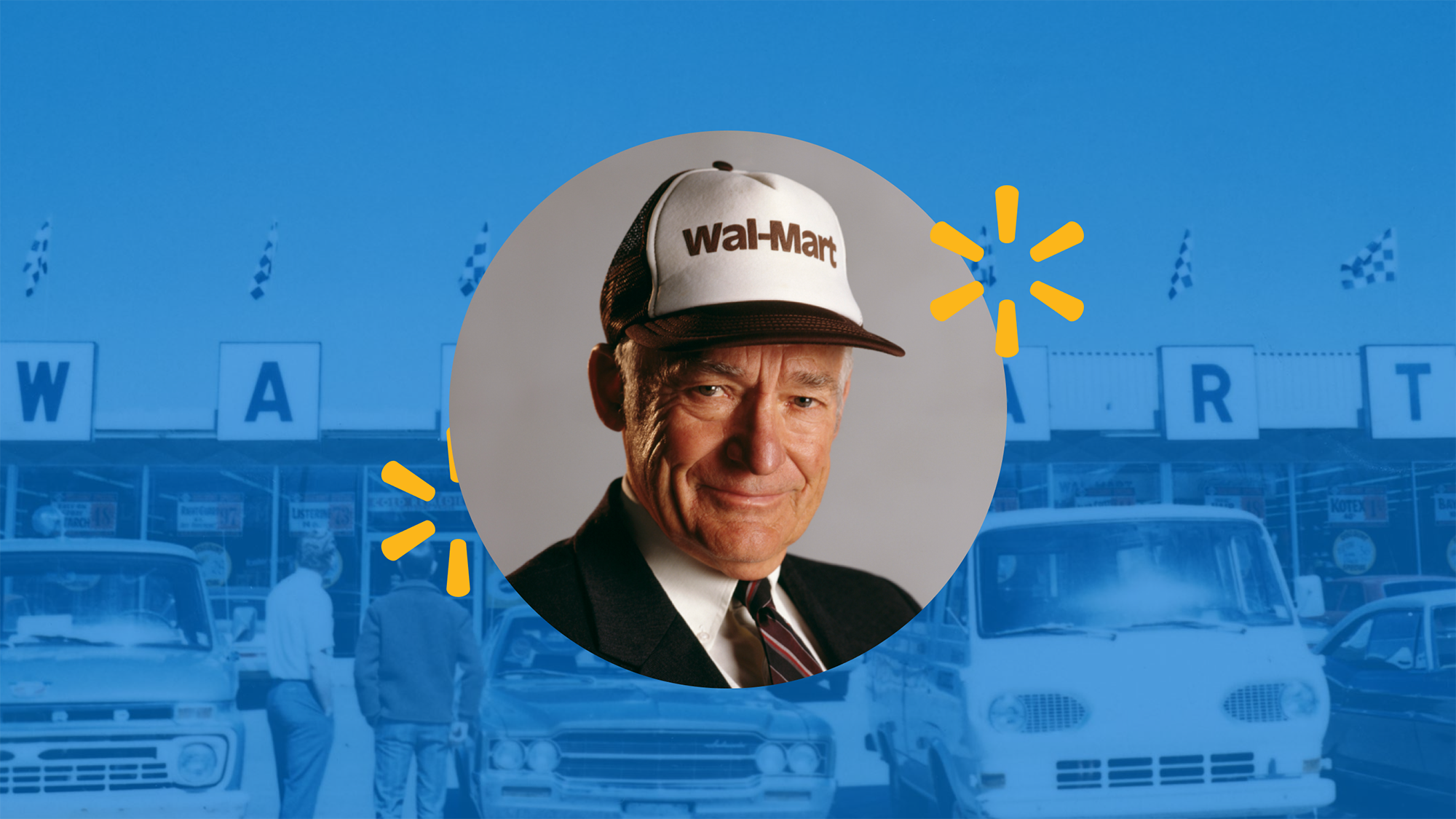 Highlighting Sam Walton, the founder of Walmart
