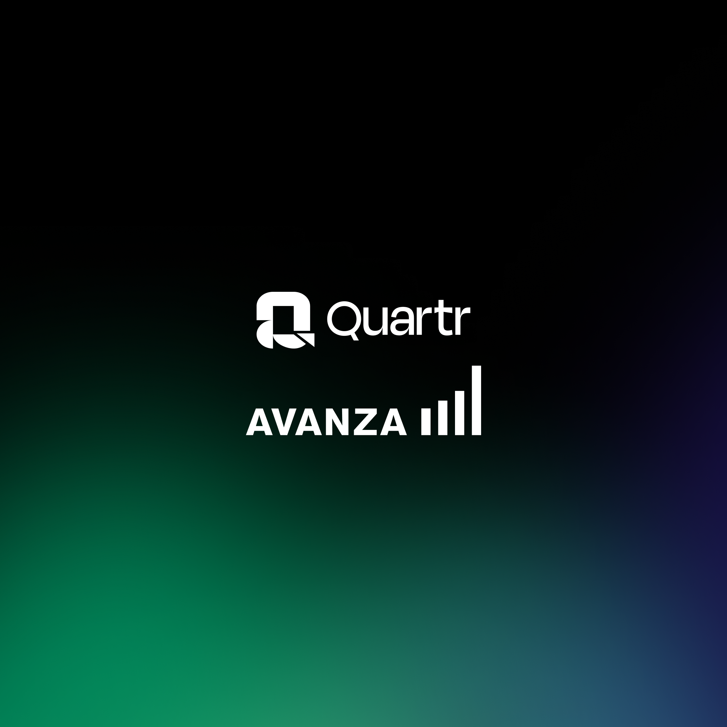 Quartr and Avanza logos