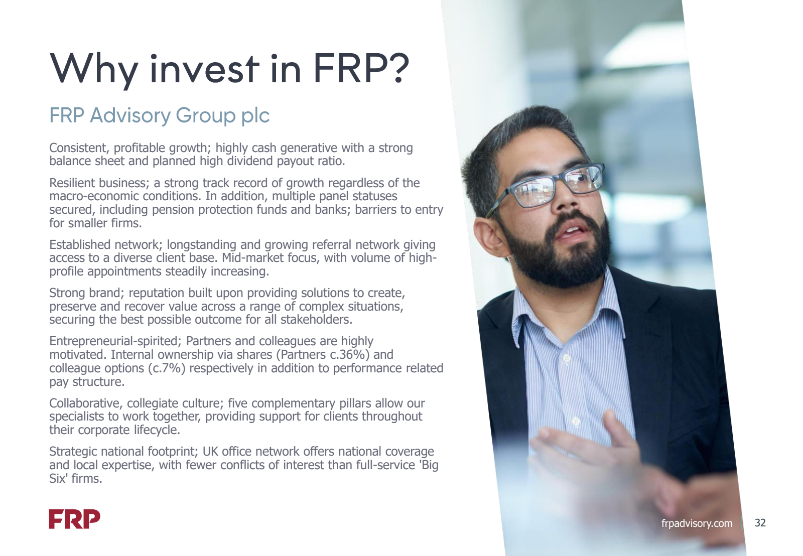 Why invest in FRP ? 