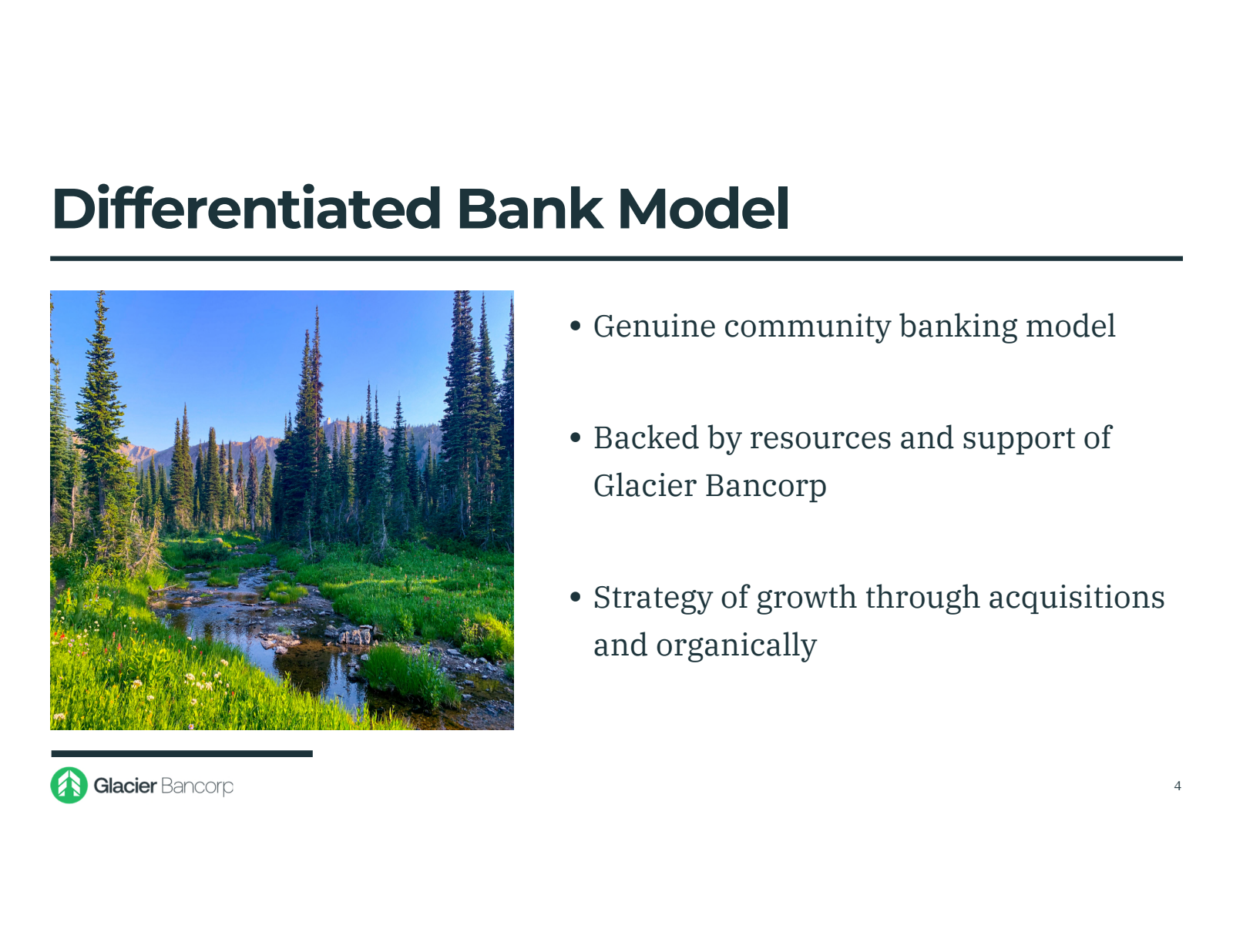 Differentiated Bank 