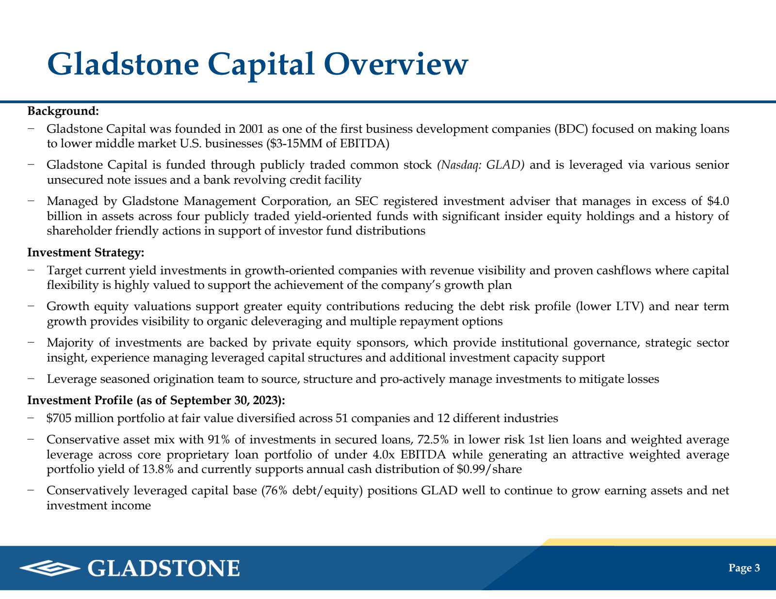 Gladstone Capital Ov
