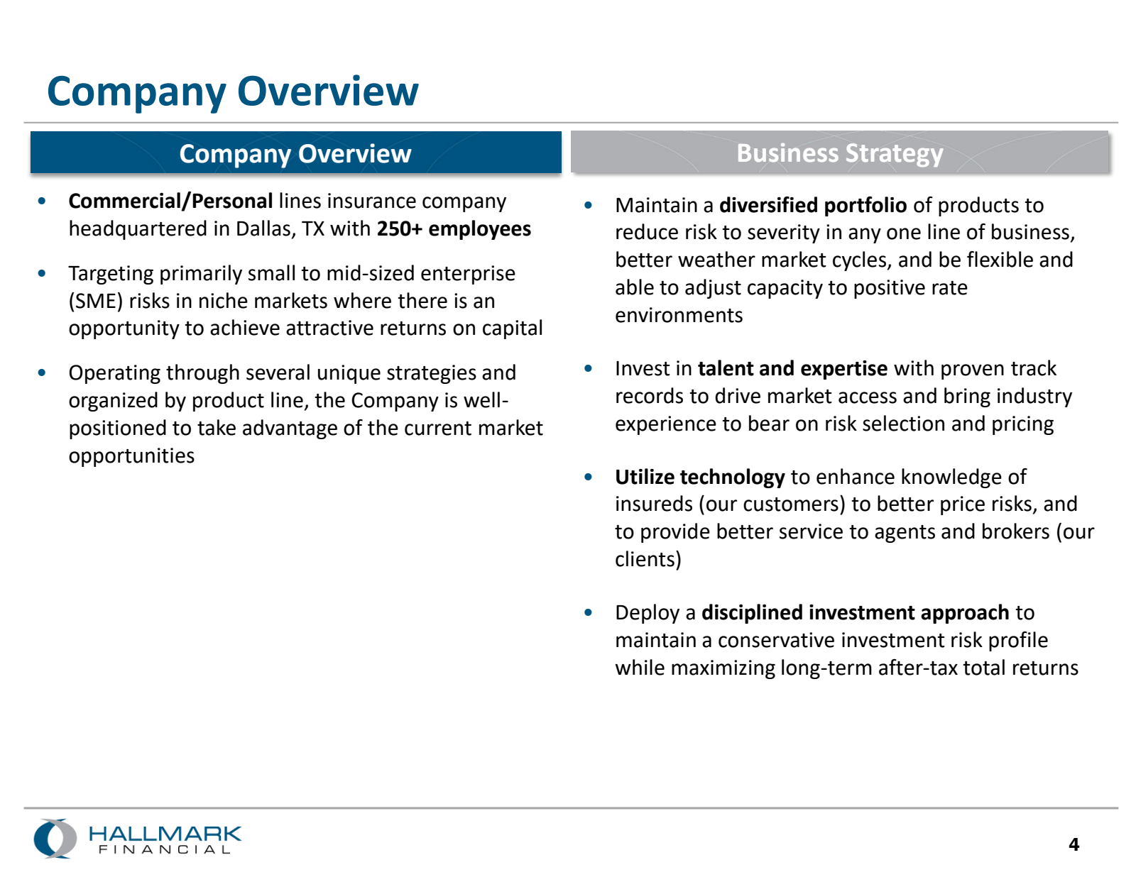Company Overview 
Co