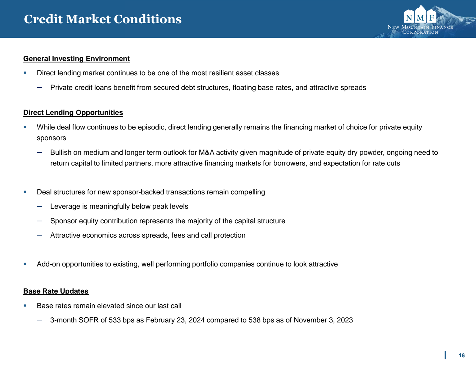 Credit Market Condit