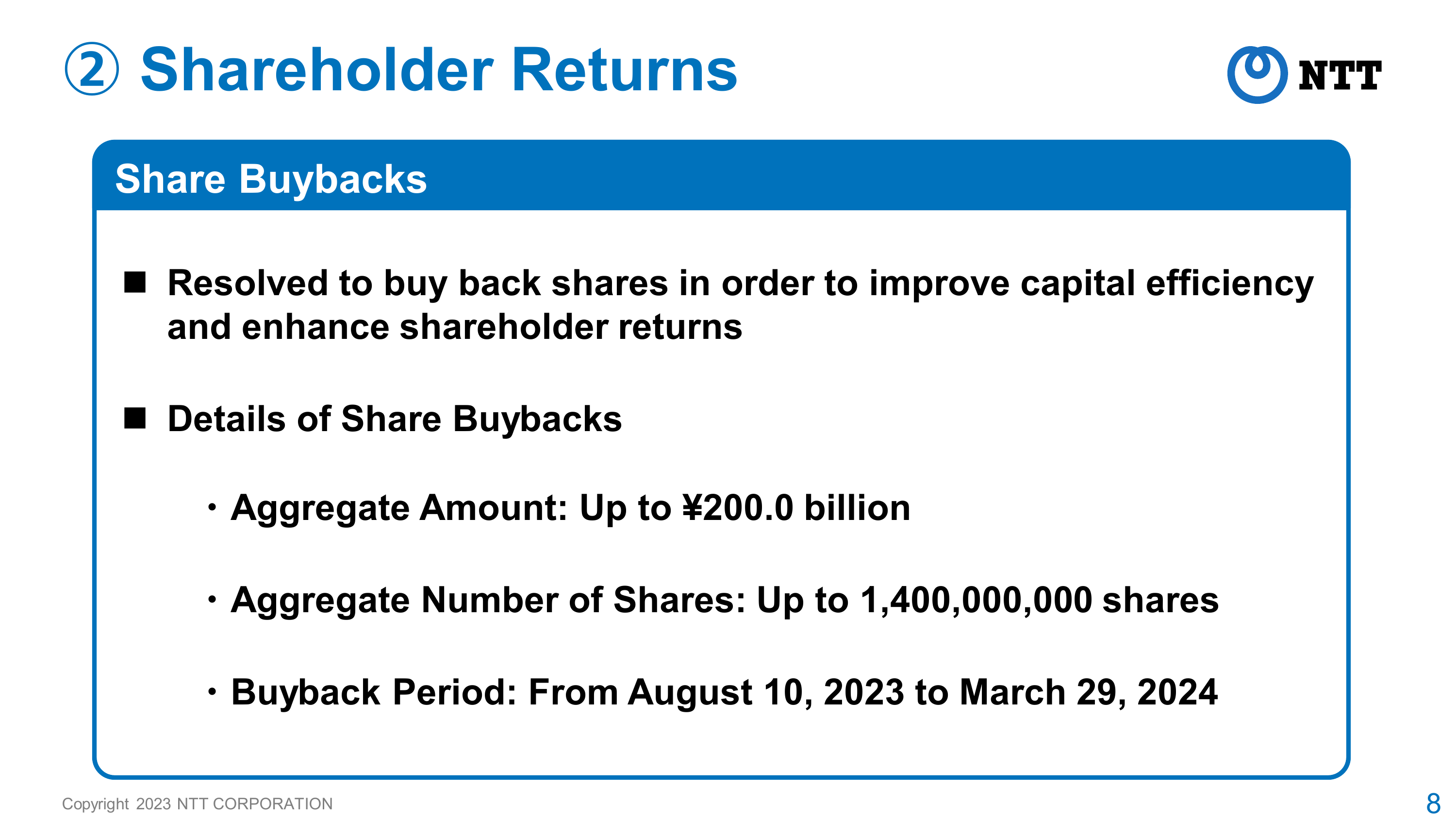 Shareholder Returns 