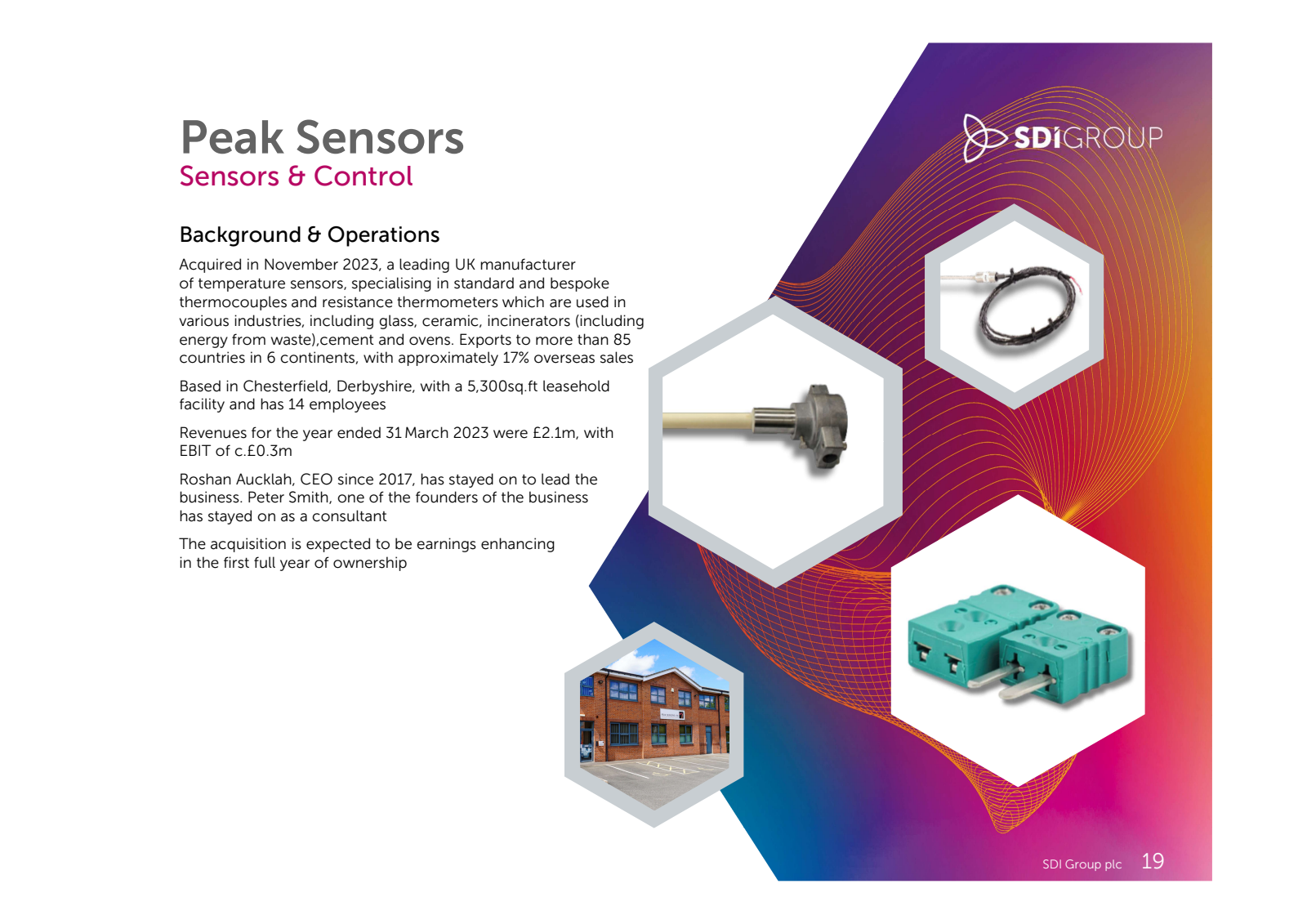 Peak Sensors Sensors