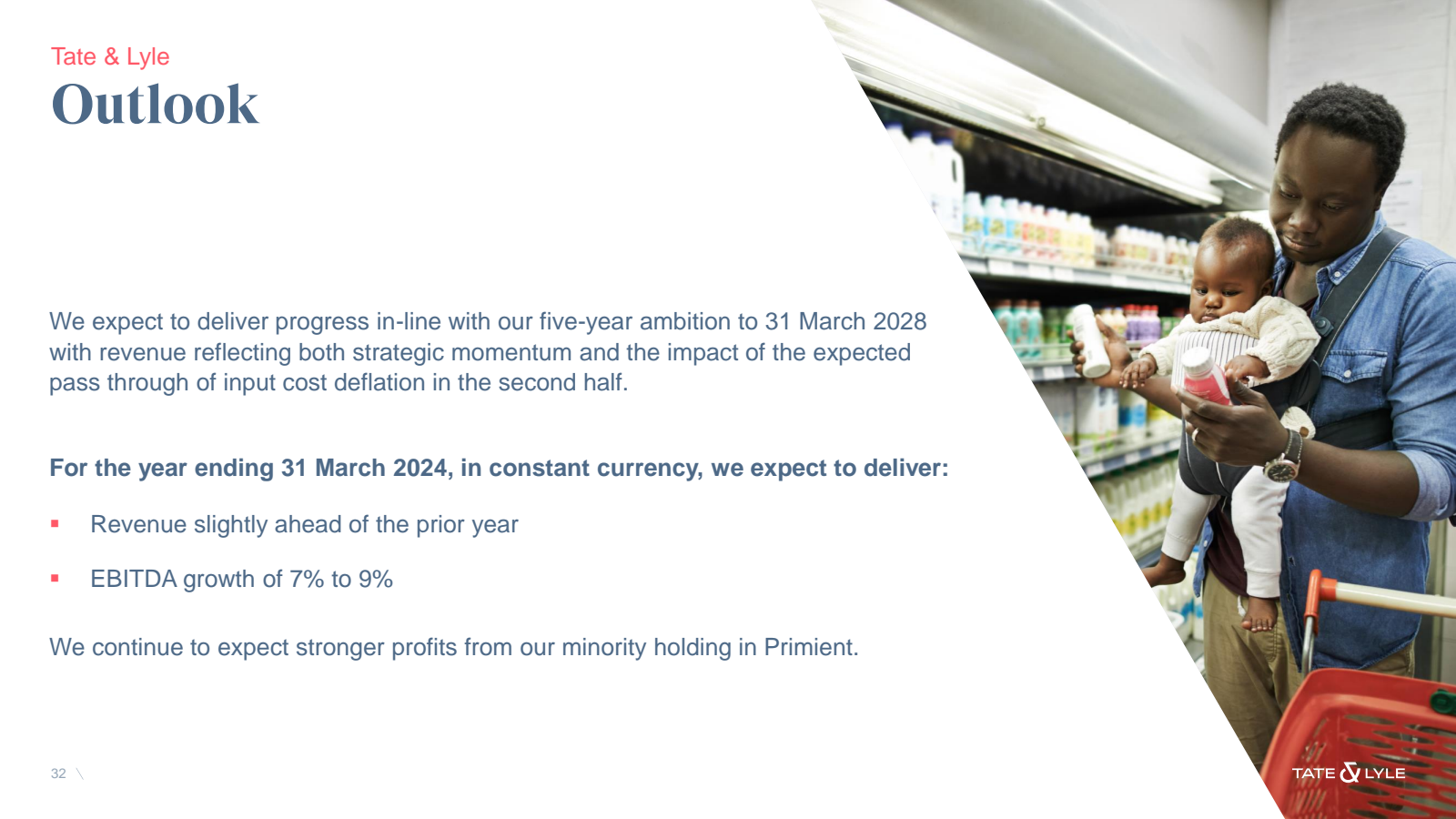 Tate & Lyle 
Outlook