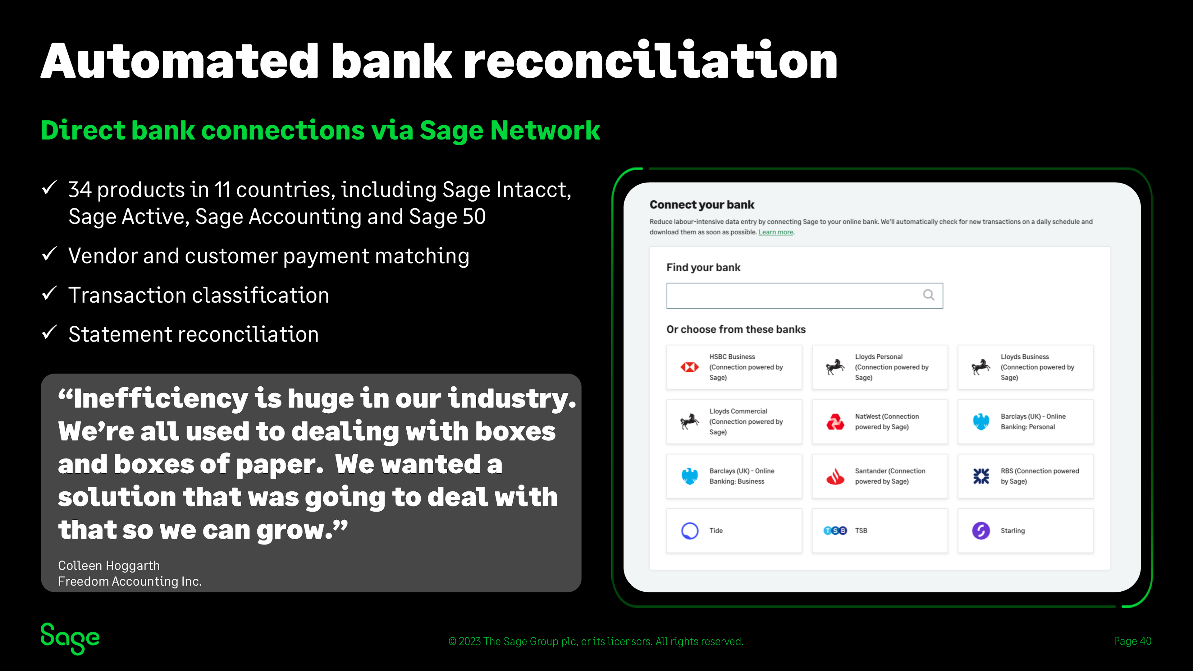 Automated bank recon