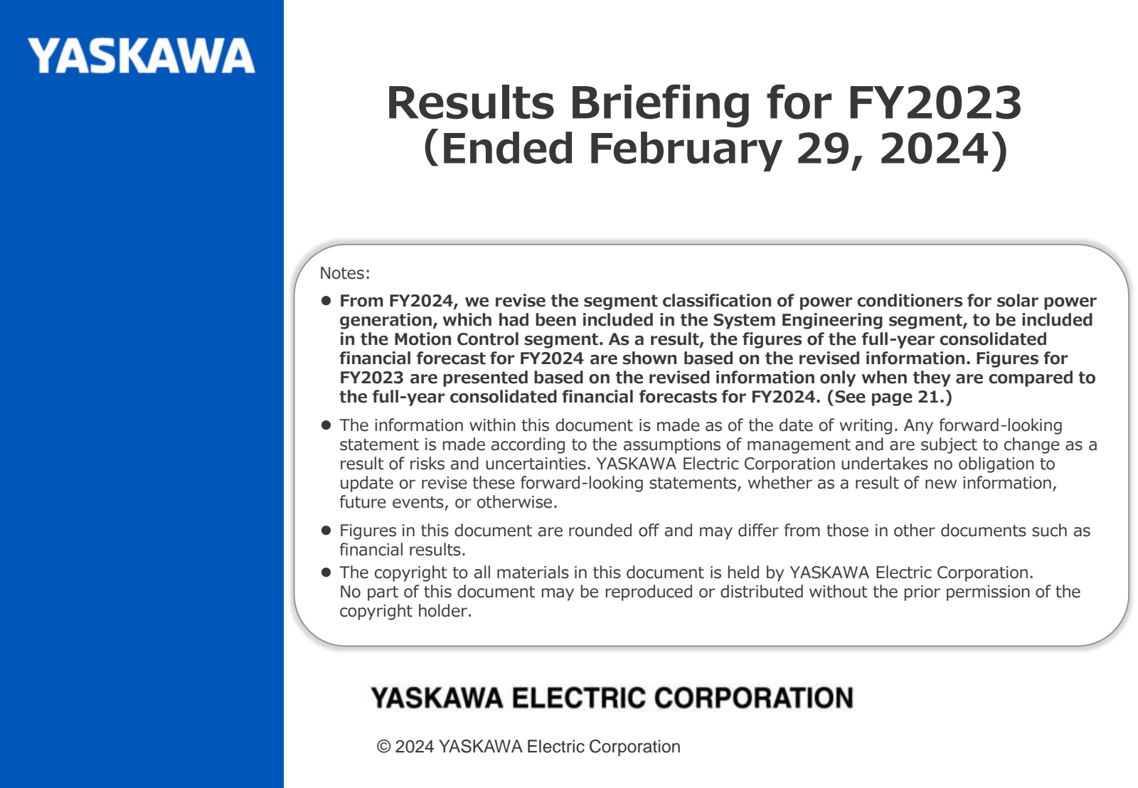 YASKAWA 

Results Br