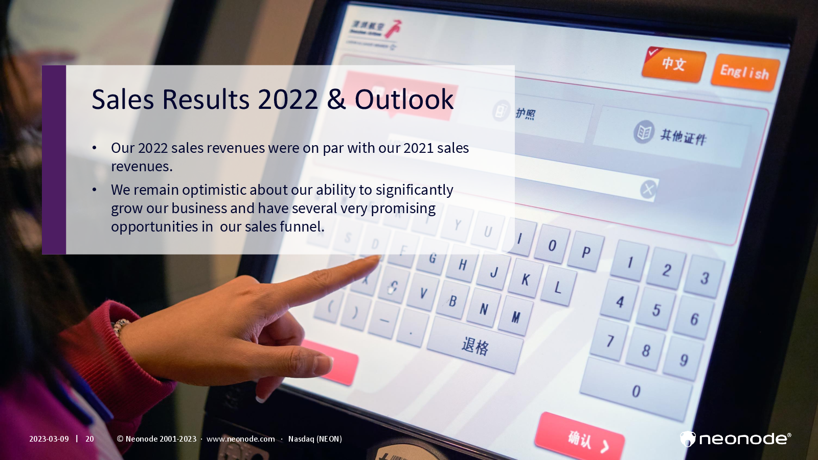 Sales Results 2022 &